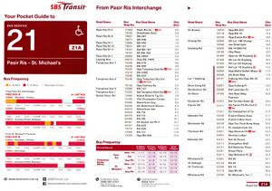 TRANSIT No.21〜No.30 10冊 SBS Transit Seventh Generation - Pocket: Services 21 - 30 - SgWiki