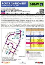 Service 84G & 84W Route Amendment - 23 Jun 2024