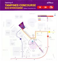 Tampines Concourse Bus Interchange Map - 18 Dec 2016
