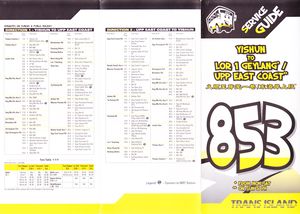 Service 853/853C - 1 Jul 2002 (Front)