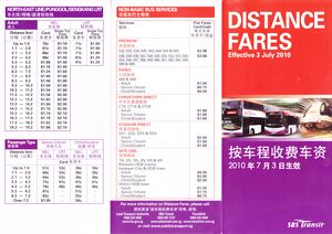 SBS Transit Miscellaneous Brochures: Fare Revision Brochures - SgWiki