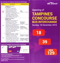 Tampines Concourse Bus Interchange Introduction - 18 Dec 2016 (Front)
