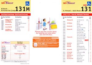 Service 131 & 131M - 23 Jan 2015 (Front)